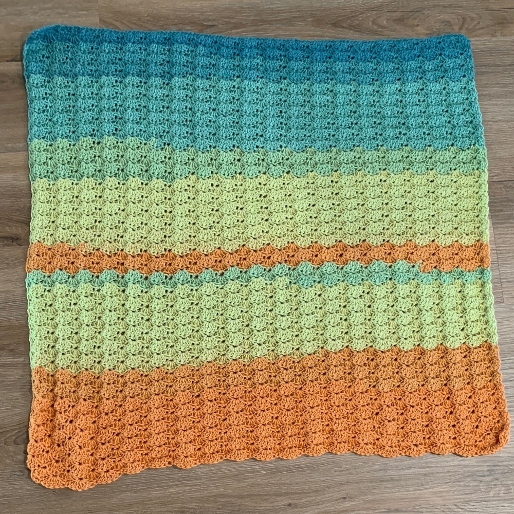 NEW Colorful Crochet Baby Blanket